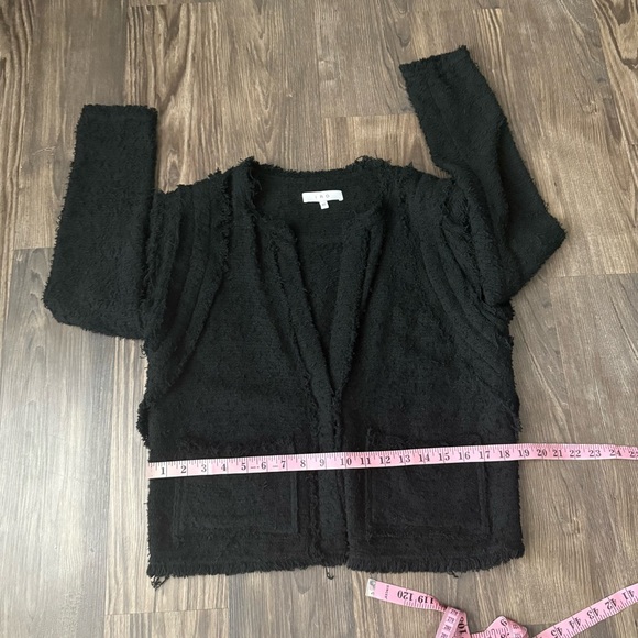 IRO Black Fringe Luxurious Black Jacket - Picture 11 of 13